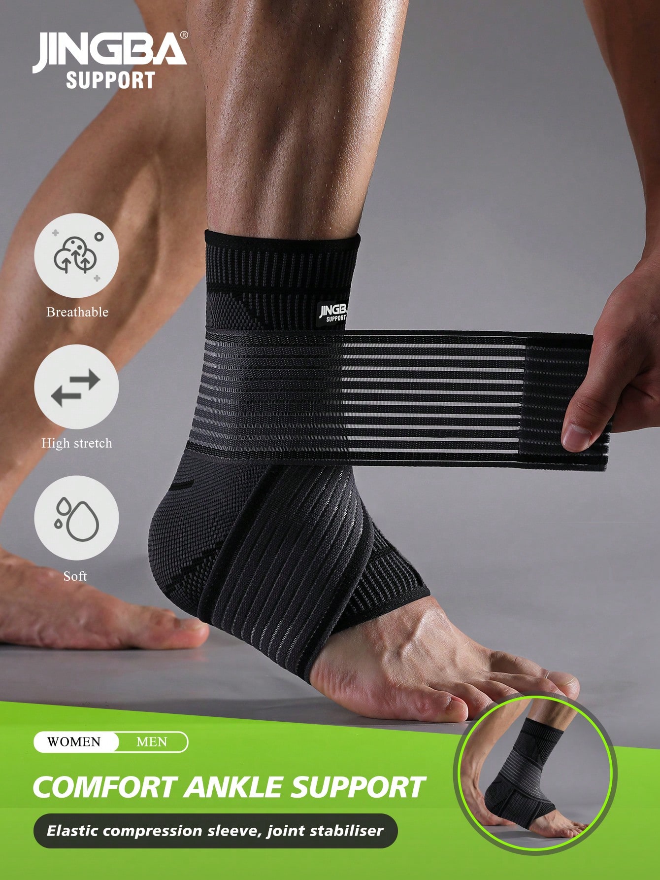 Men'S Yoga Accessories - JINGBA SUPPORT 1 Piece Elastic Breathable