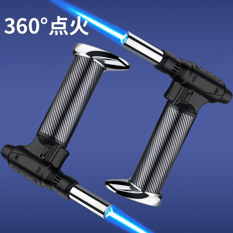 Lighter Windproof - BBQ Integrated Inflatable Windproof Blue Flame