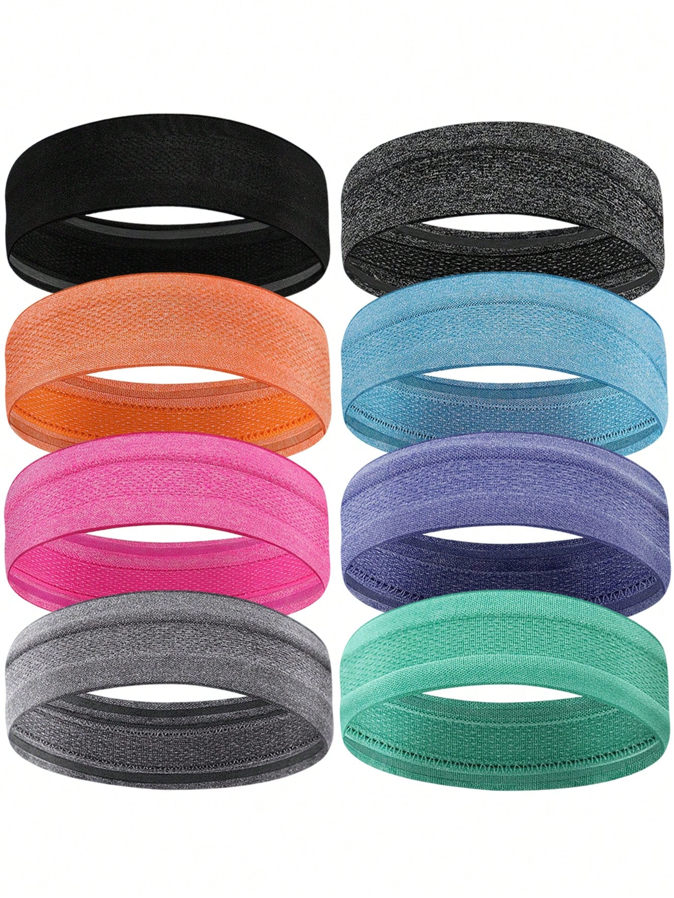 Men'S Yoga Accessories - Sweatbands Non Slip Headbands Stretchy Running