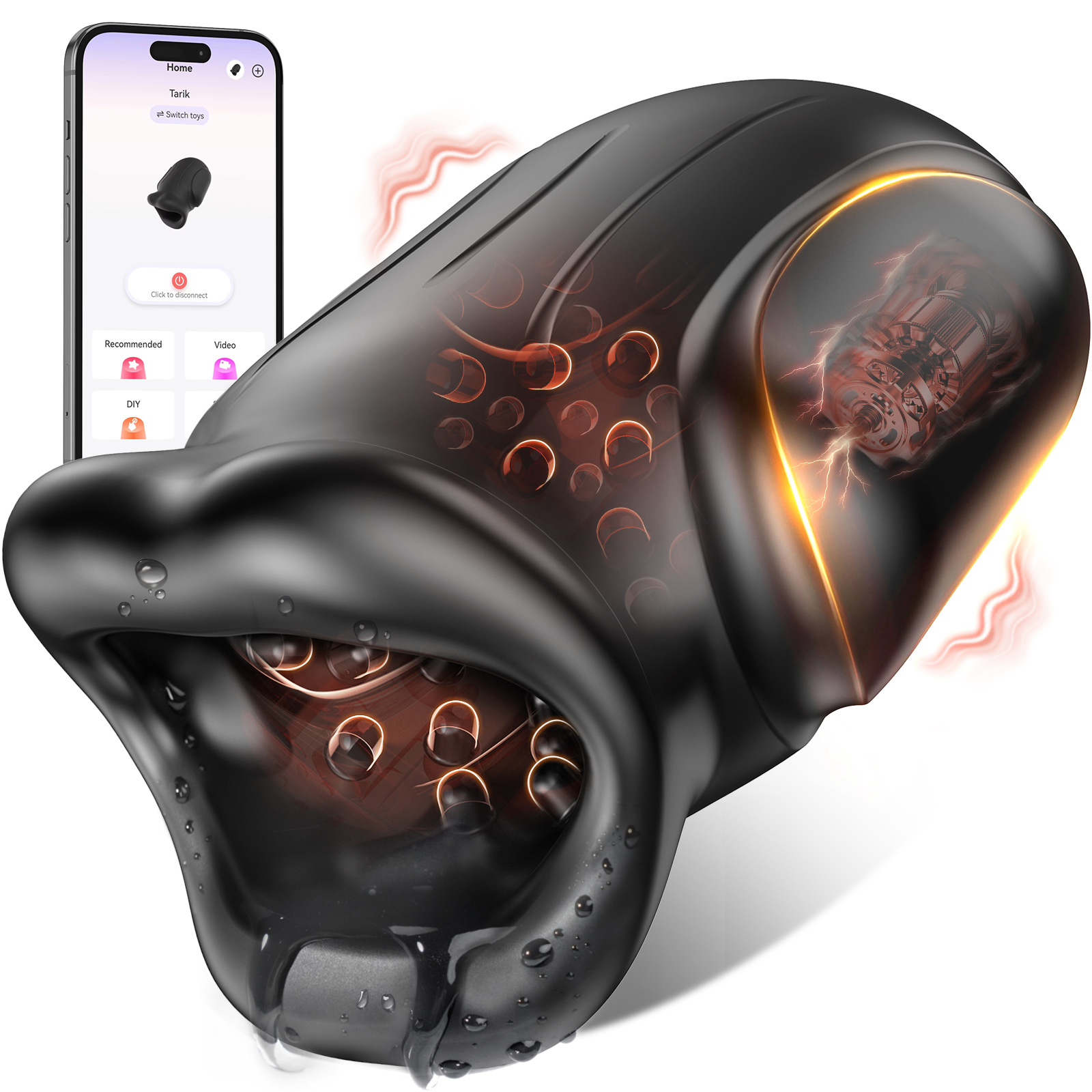 Men Accessories App - 10 Vibrating Male Masturbator Penis Vibrator