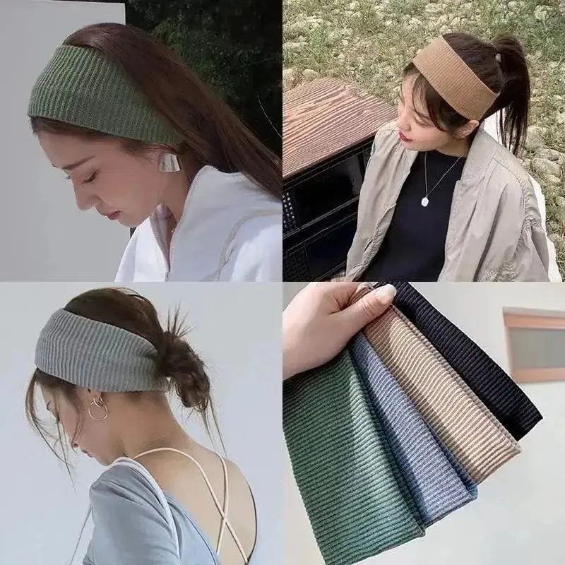 Men'S Yoga Accessories - Elastic Solid Color Hair Bands for