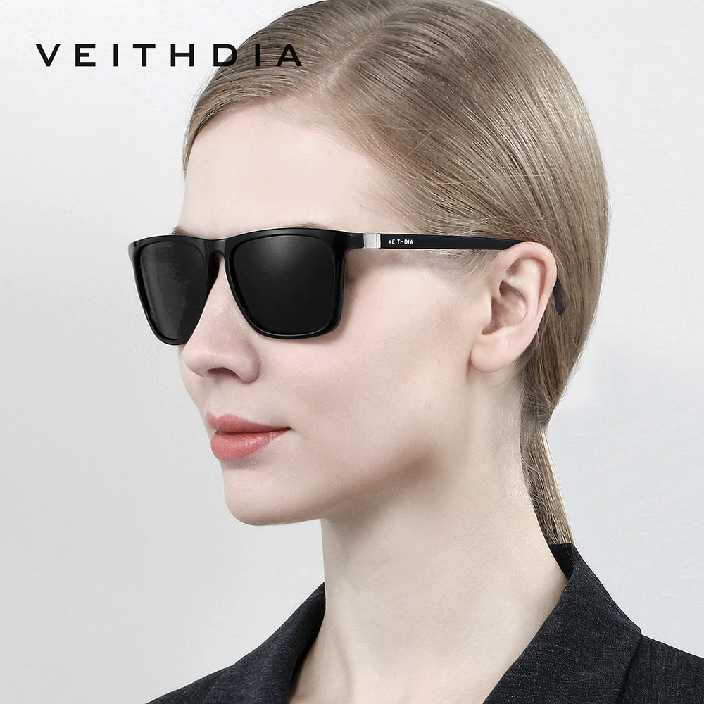 Sunglasses Polarized Men - VEITHDIA Brand Square Fashion Sunglasses TR90