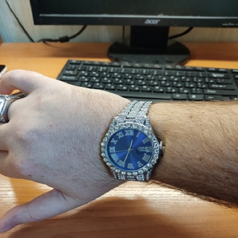 Hip hop Watch Male watch luxur – Men'S Accessories Luxury Brands Bewertung und Preis