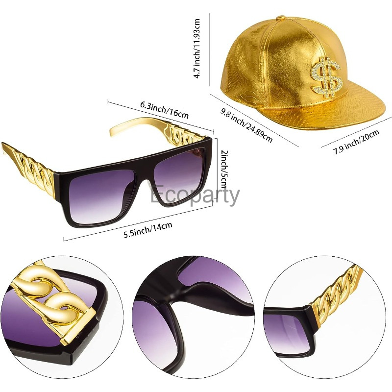 80s 90s Hip Hop Costume Access – Men'S Accessories In The 80S Bewertung und Preis