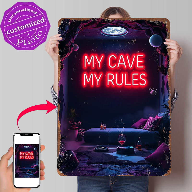 My Cave My Rules Neon Sign Met – Men Accessories Rule Bewertung und Preis