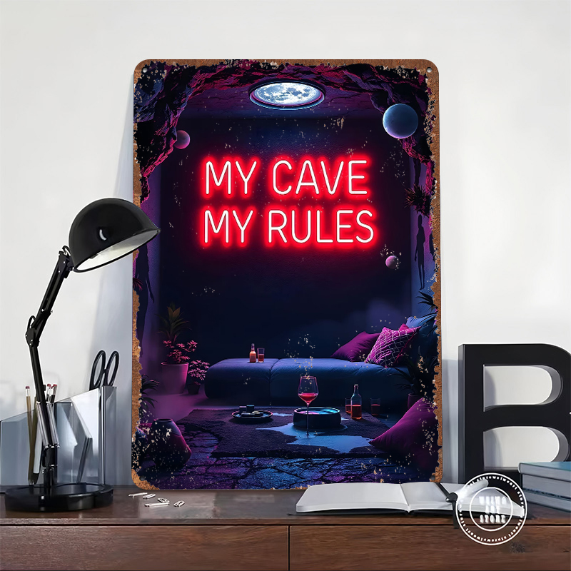 My Cave My Rules Neon Sign Met – Men Accessories Rule Bewertung und Preis