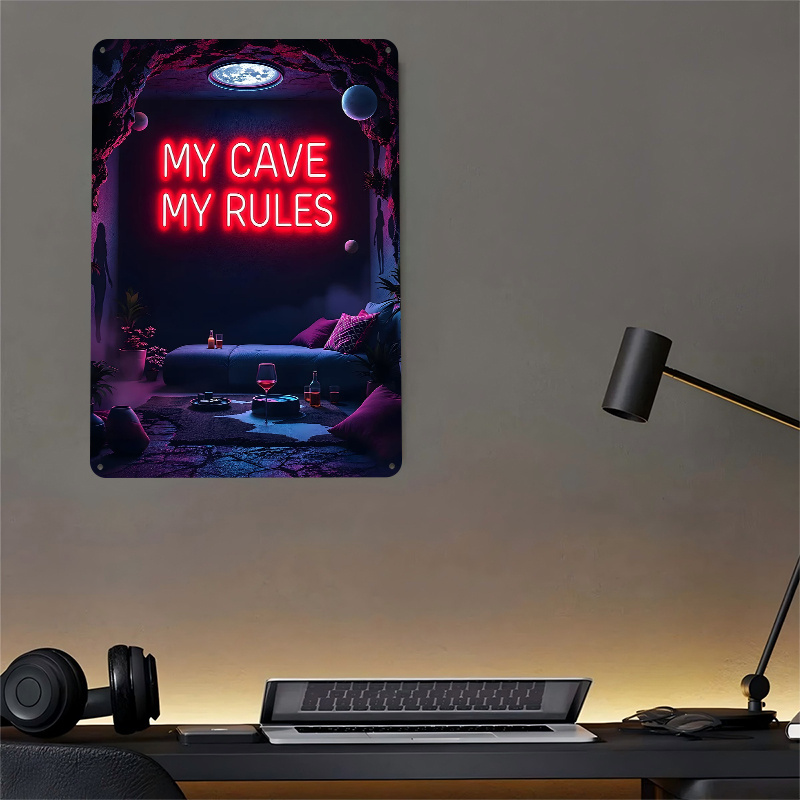 My Cave My Rules Neon Sign Met – Men Accessories Rule Bewertung und Preis