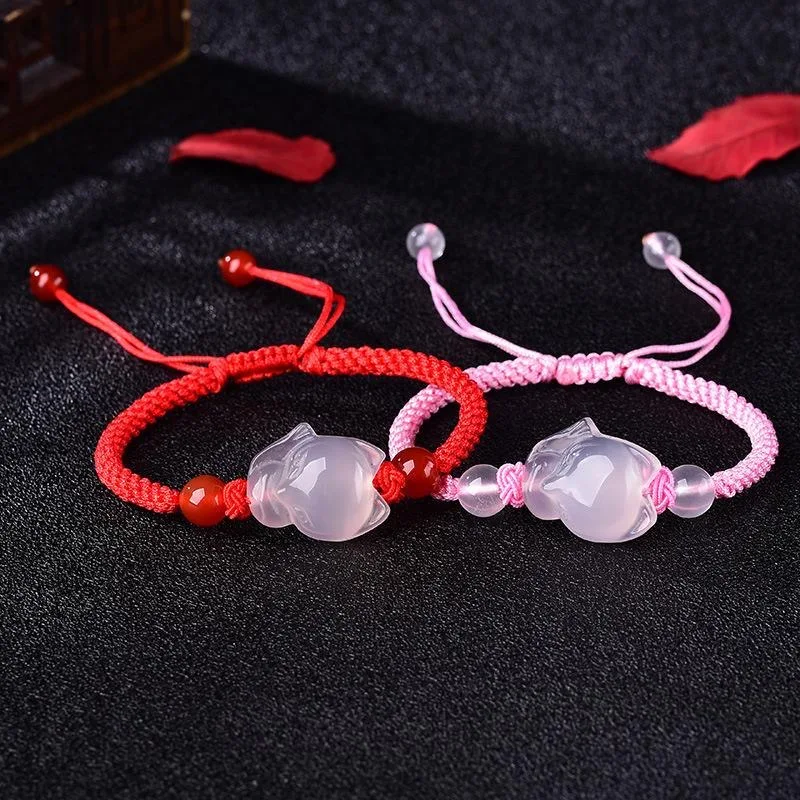 Chinese Natural Pink Agate Cha – Men Accessories Hand Bewertung und Preis