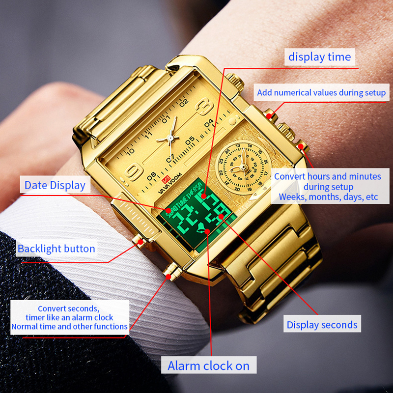 Dual Display Men Sports Watche – Men'S Accessories Luxury Brands Bewertung und Preis