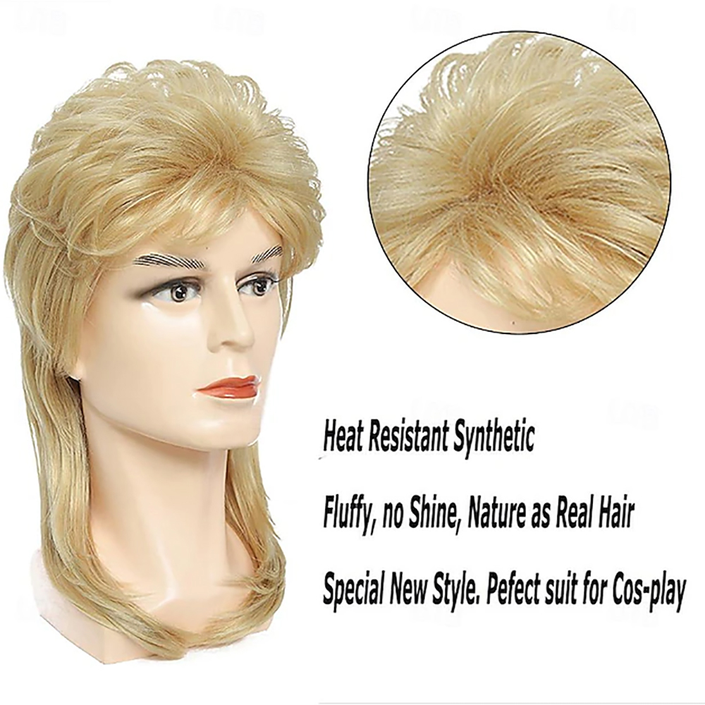 HAIRJOY Synthetic Hair Mullet  – Men'S Accessories In The 80S Bewertung und Preis
