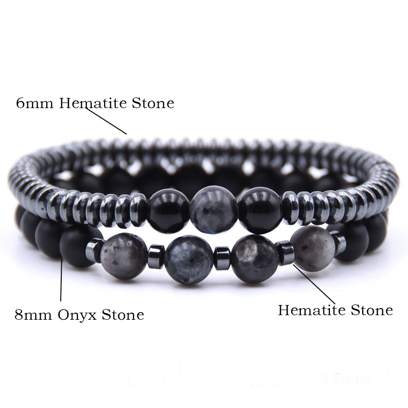 Stylish 2Pcs Men Bracelet Set  – Men'S Yoga Accessories Bewertung und Preis