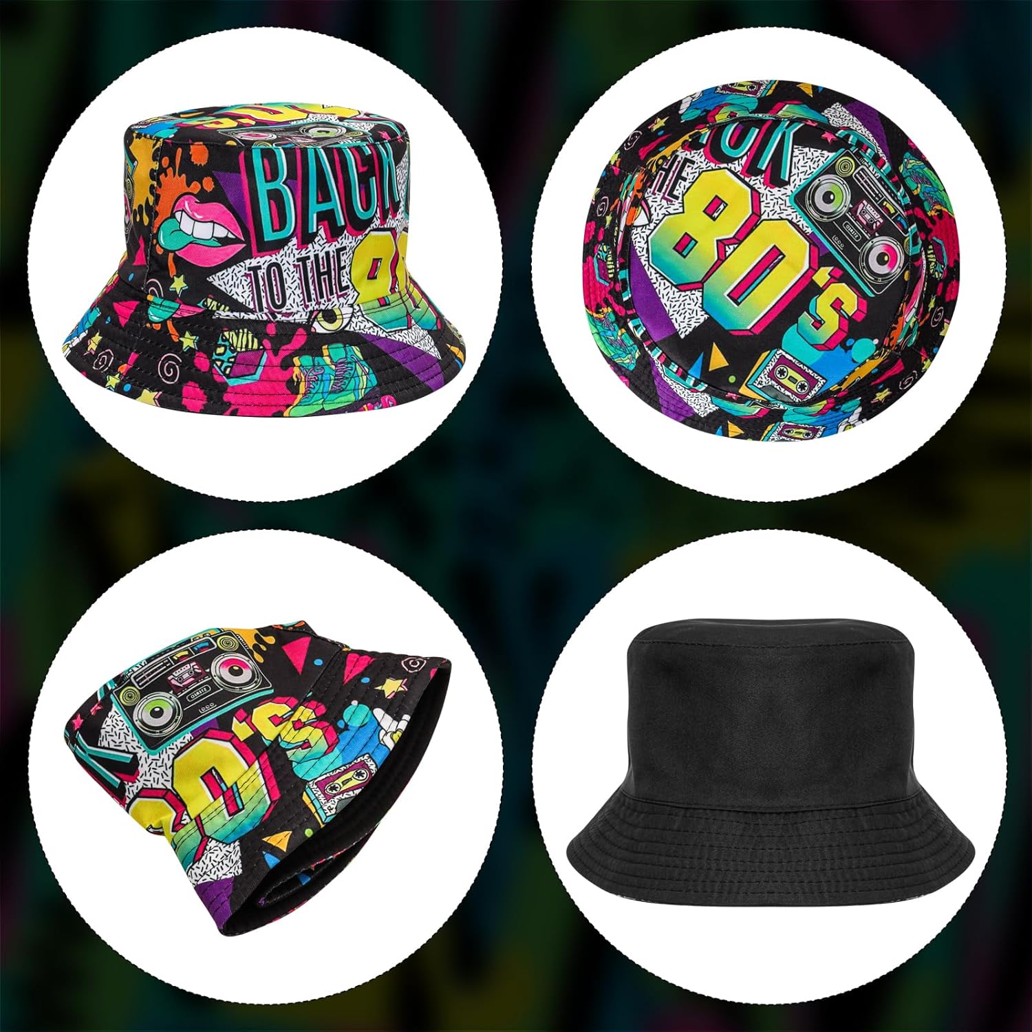 Fashion 80s 90s Bucket-Hat Fis – Men'S Accessories In The 80S Bewertung und Preis