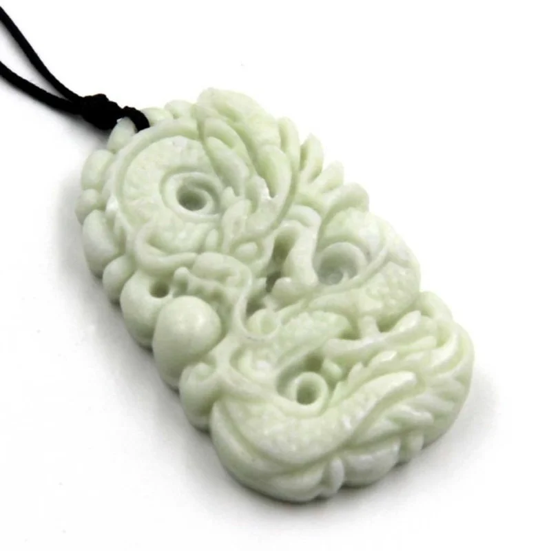 Natural White jade Dragon Phoe – Men Accessories Hand Bewertung und Preis