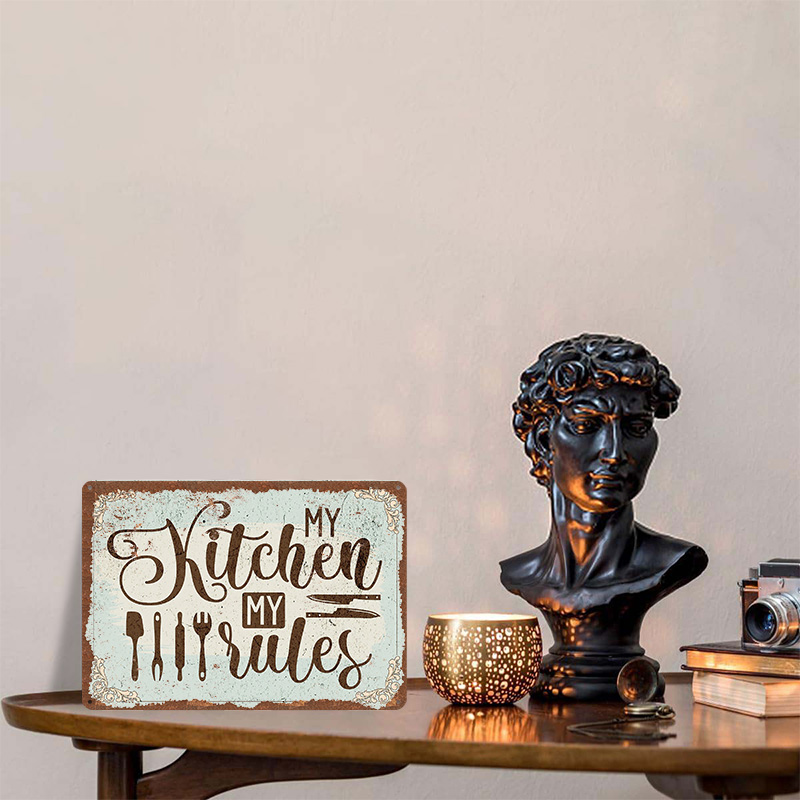 My Kitchen My Rules Sign Metal – Men Accessories Rule Bewertung und Preis