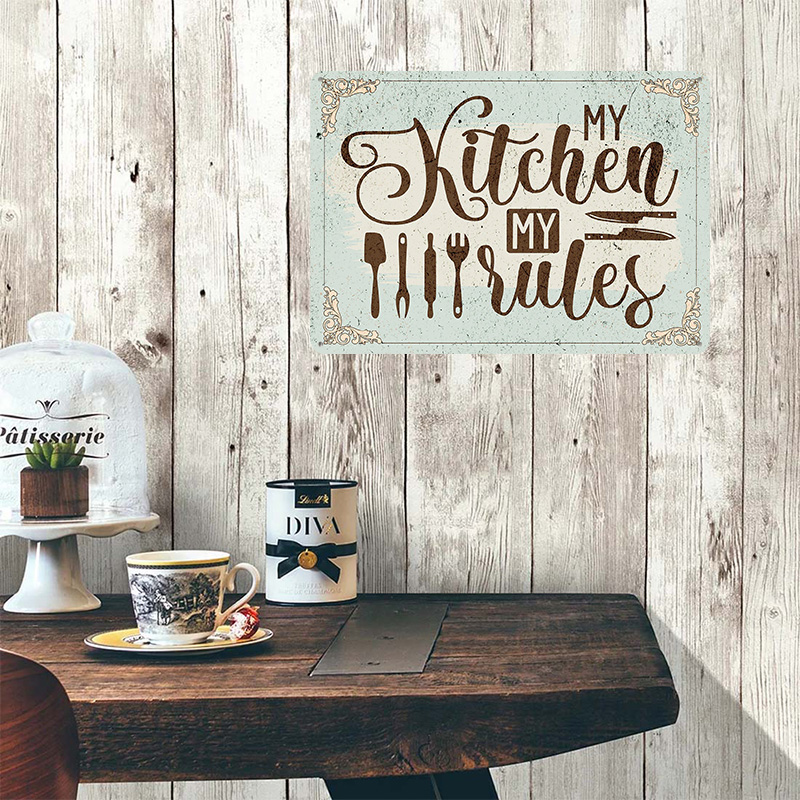 My Kitchen My Rules Sign Metal – Men Accessories Rule Bewertung und Preis