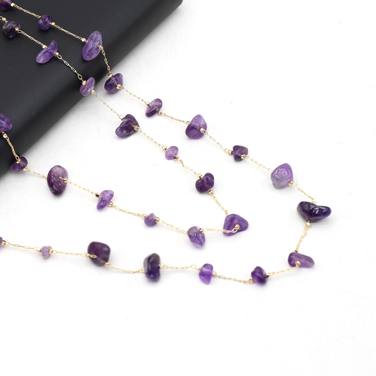 Natural Amethyst Stone Beaded  – Men Accessories All Bewertung und Preis