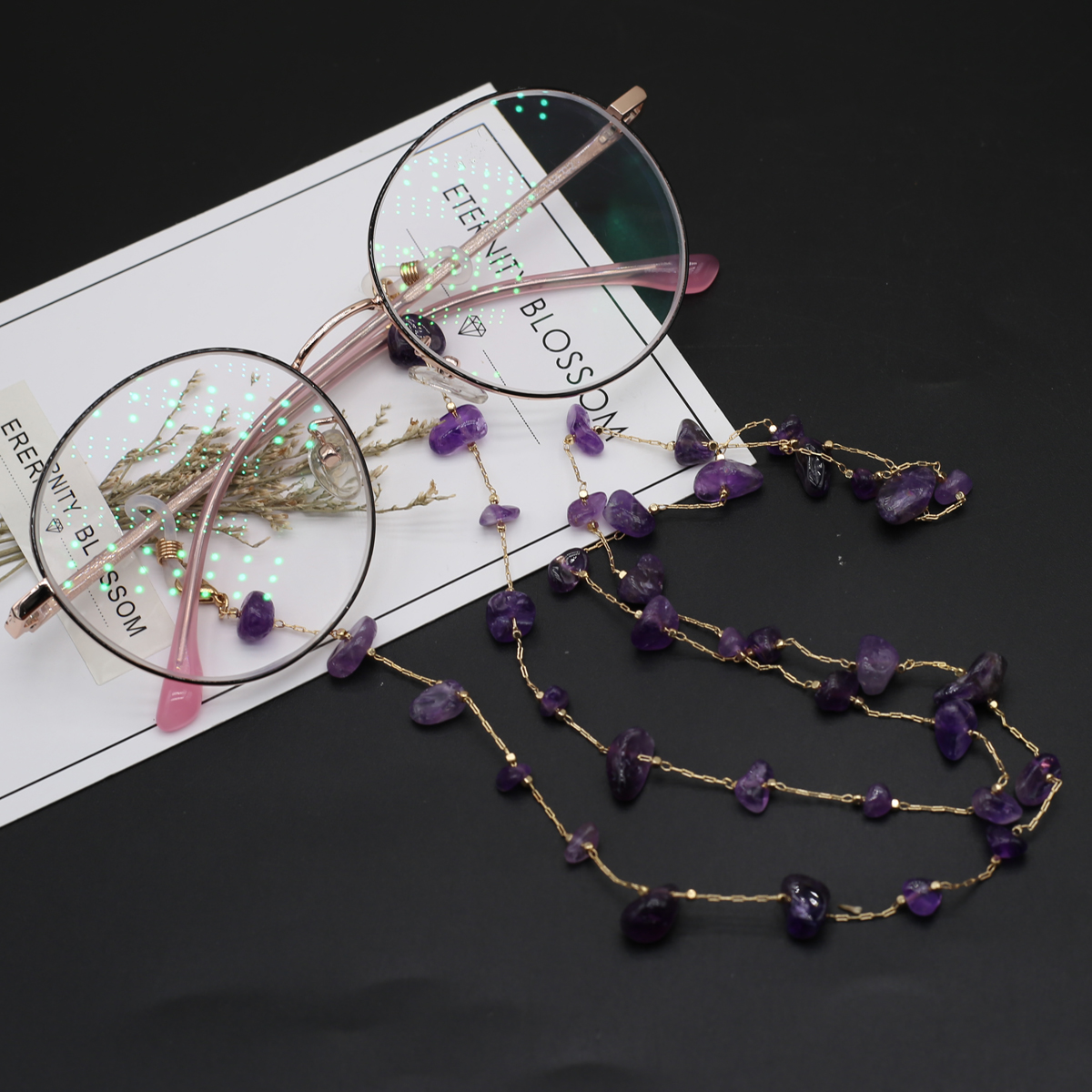 Natural Amethyst Stone Beaded  – Men Accessories All Bewertung und Preis