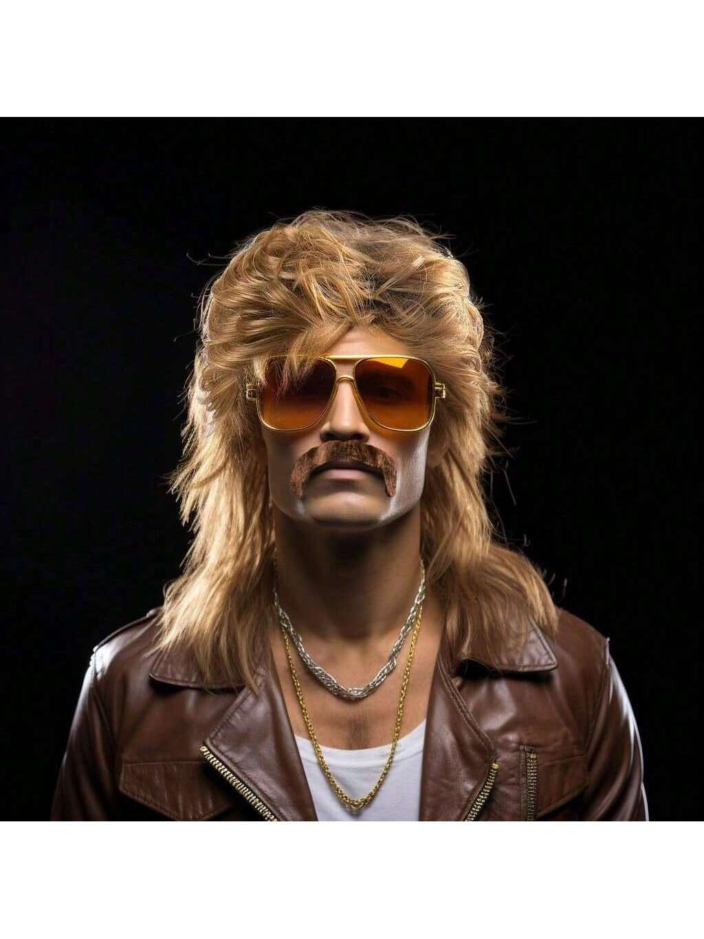Mullet Wig 80s 90s Outfit Acce – Men'S Accessories In The 80S Bewertung und Preis