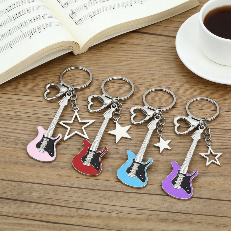 Guitar Love Heart Key Chain fo – Men Accessories All Bewertung und Preis