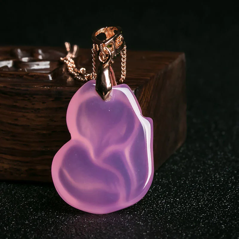 Natural Purple Agate Fox Penda – Men Accessories Hand Bewertung und Preis