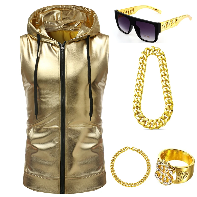 80s 90s Hip Hop Costumes Outfi – Men'S Accessories In The 80S Bewertung und Preis