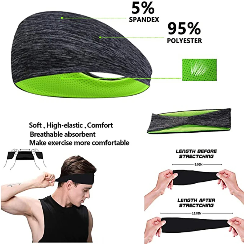 3PCS Sweatband for Men Women E – Men'S Yoga Accessories Bewertung und Preis