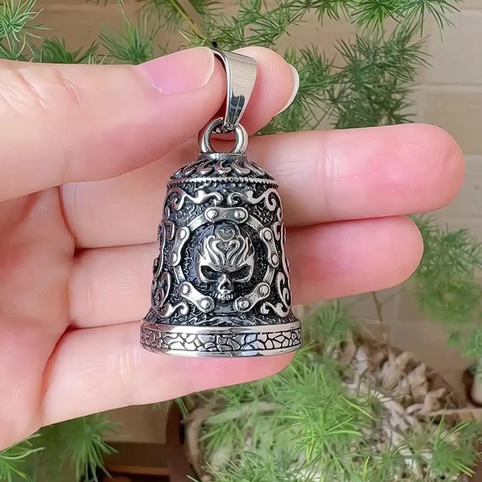 Skull Bell Charm Motorcycle Be – Men Accessories Hand Bewertung und Preis
