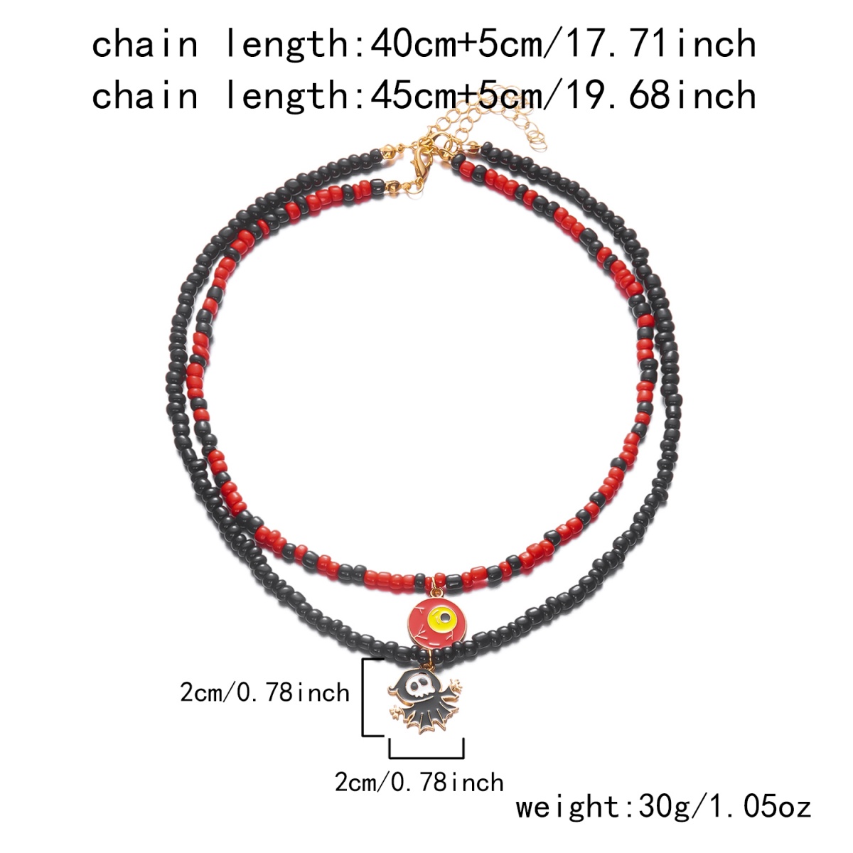 Double Layer Evil Eye Pendant  – Men Accessories Evil Eye Bewertung und Preis