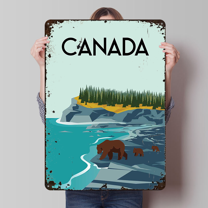 Canada Travel Poster Customize – Men'S Accessories Canada Bewertung und Preis