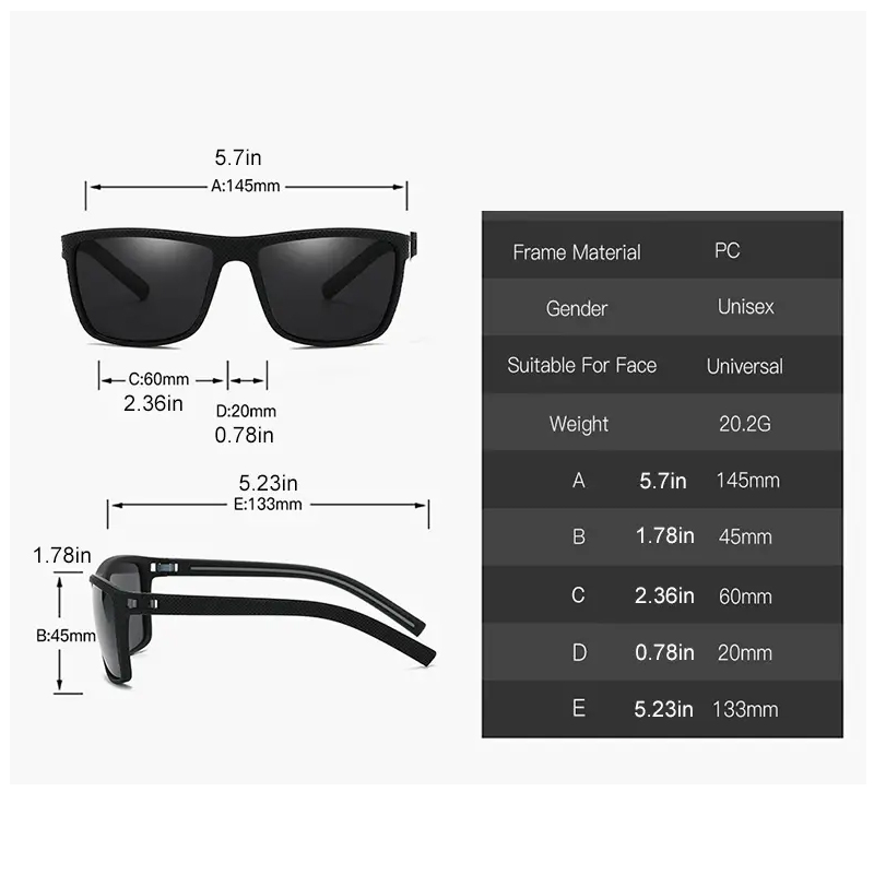 Square Outdoor Sport Sunglasse – Sunglasses Polarized Men Bewertung und Preis