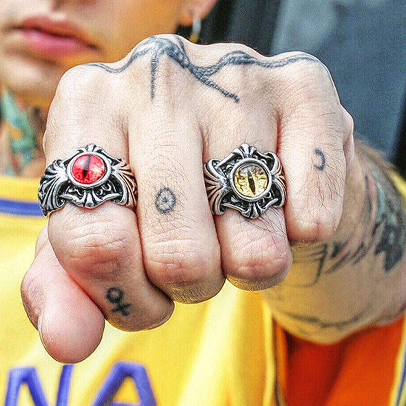 Retro Vines Evil Eye Ring For  – Men Accessories Evil Eye Bewertung und Preis