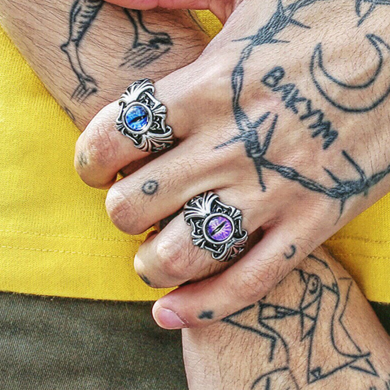 Retro Vines Evil Eye Ring For  – Men Accessories Evil Eye Bewertung und Preis