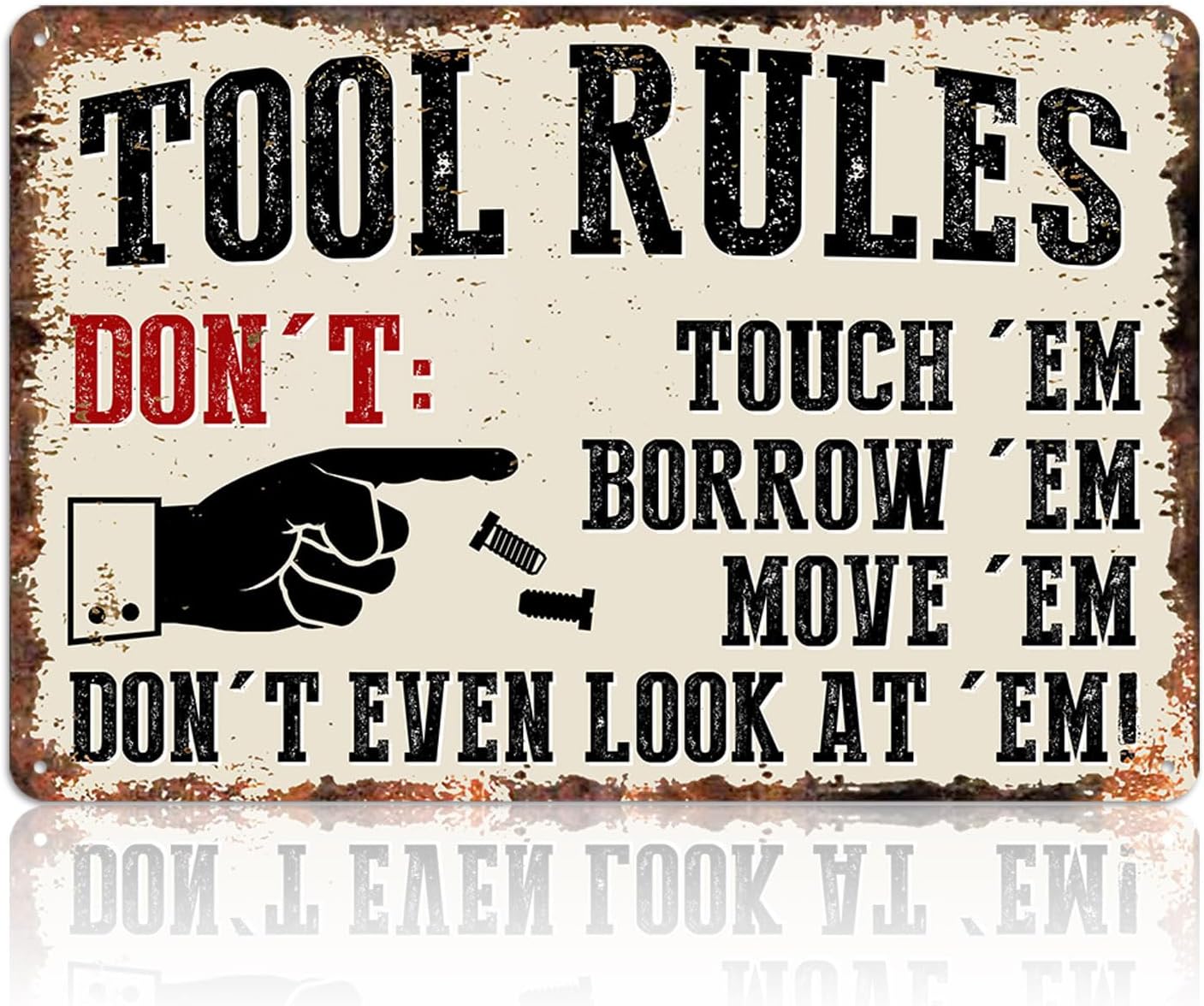 Garage Signs Metal Wall Decor  – Men Accessories Rule Bewertung und Preis