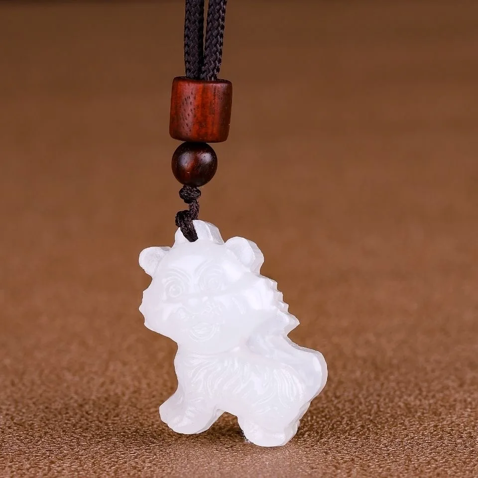 Natural Afghan White Jade Chin – Men Accessories Hand Bewertung und Preis
