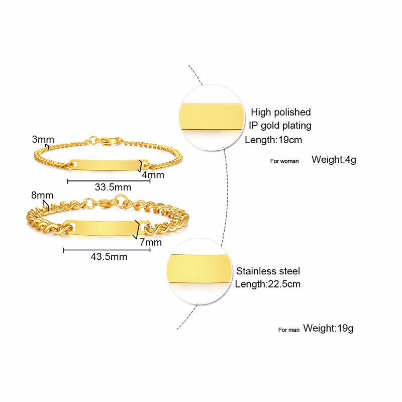 Plate Id Tag Bar Bracelet Cuba – Men Accessories All Bewertung und Preis