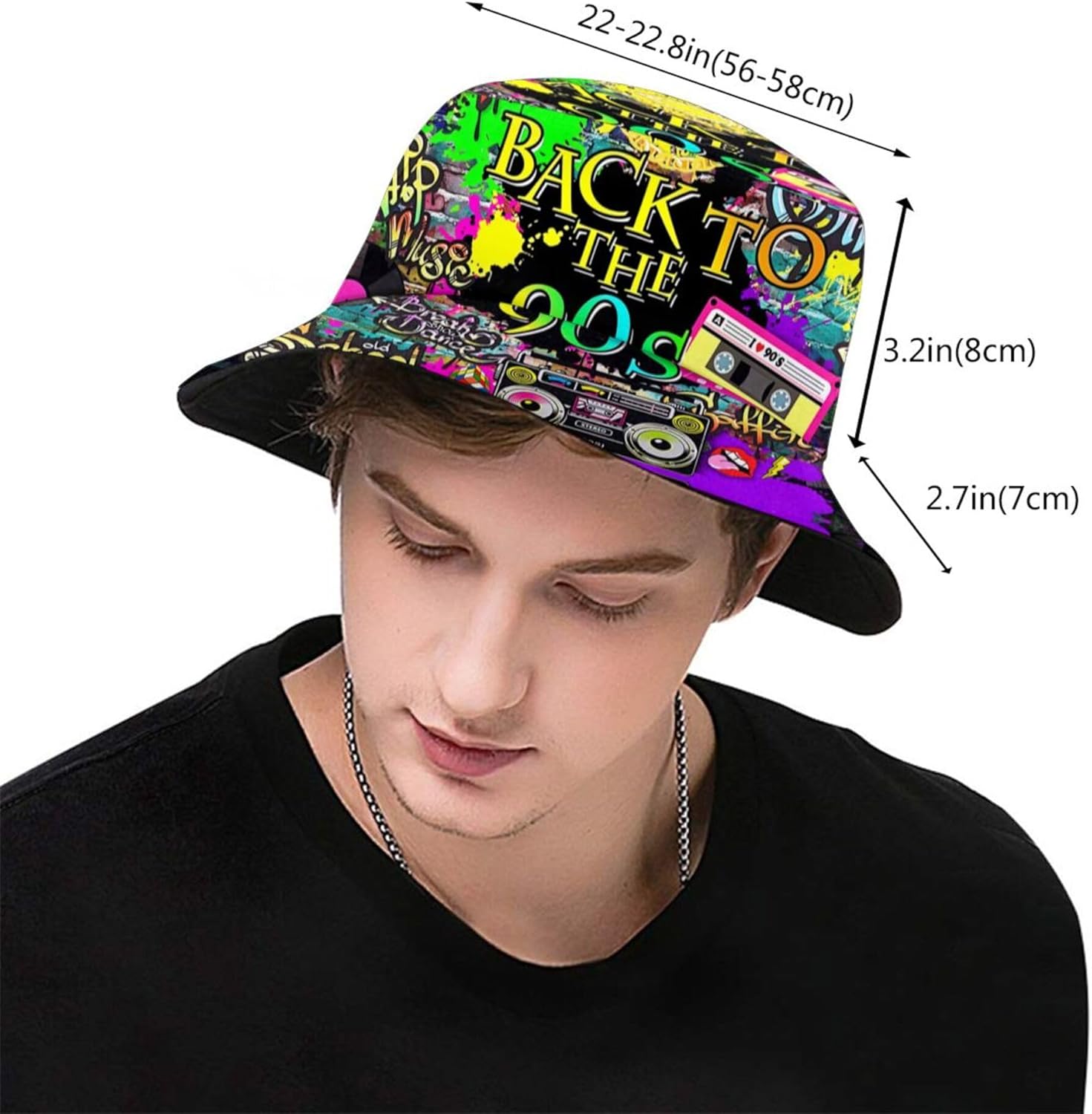 Fashion Retro 80S 90S Bucket F – Men'S Accessories In The 80S Bewertung und Preis