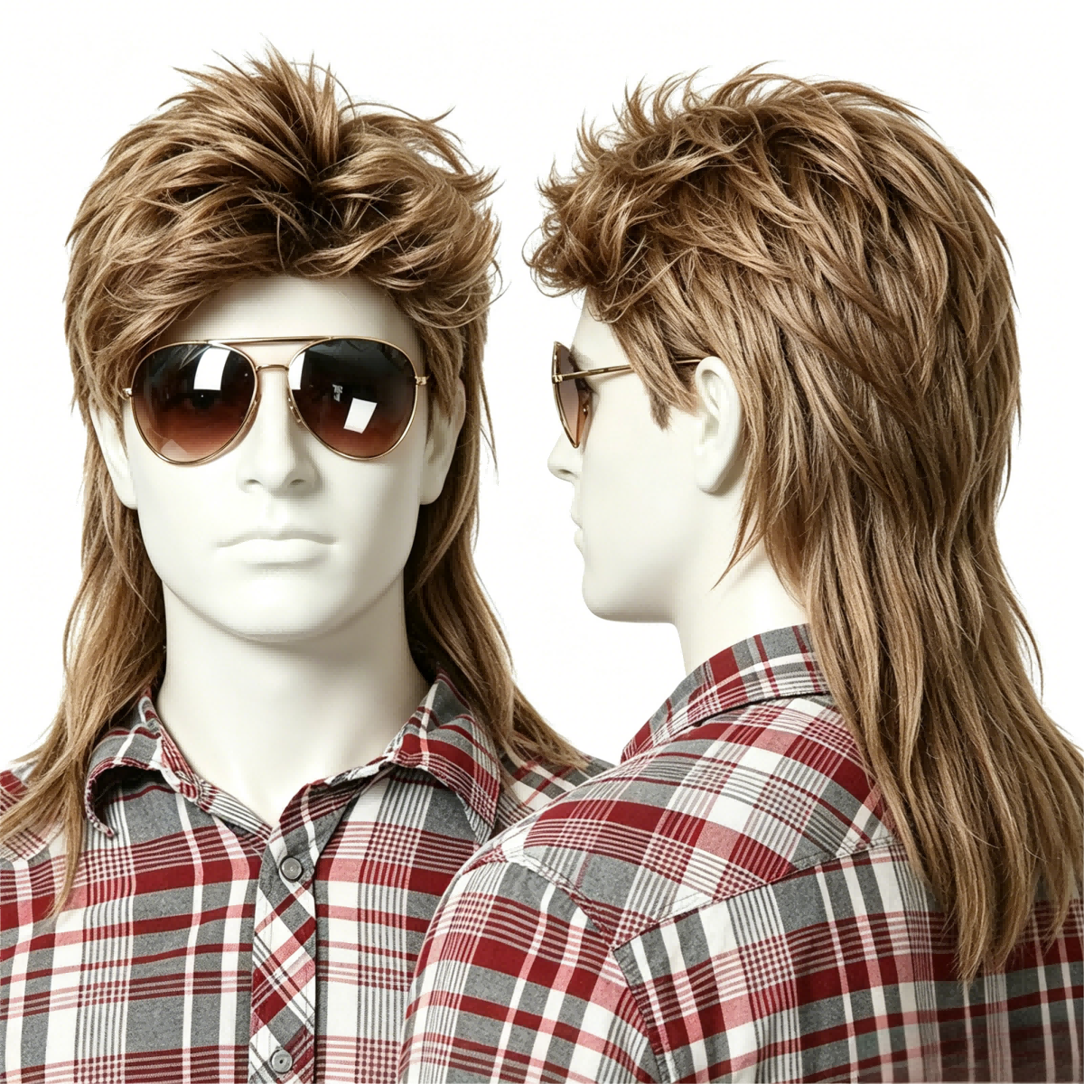 Retro Style Men Mullet Wig Cla – Men Accessories All Bewertung und Preis