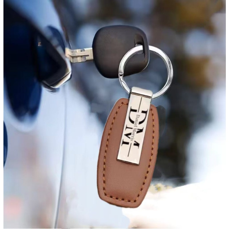 Personalized Leather Keychain  – Men Accessories All Bewertung und Preis