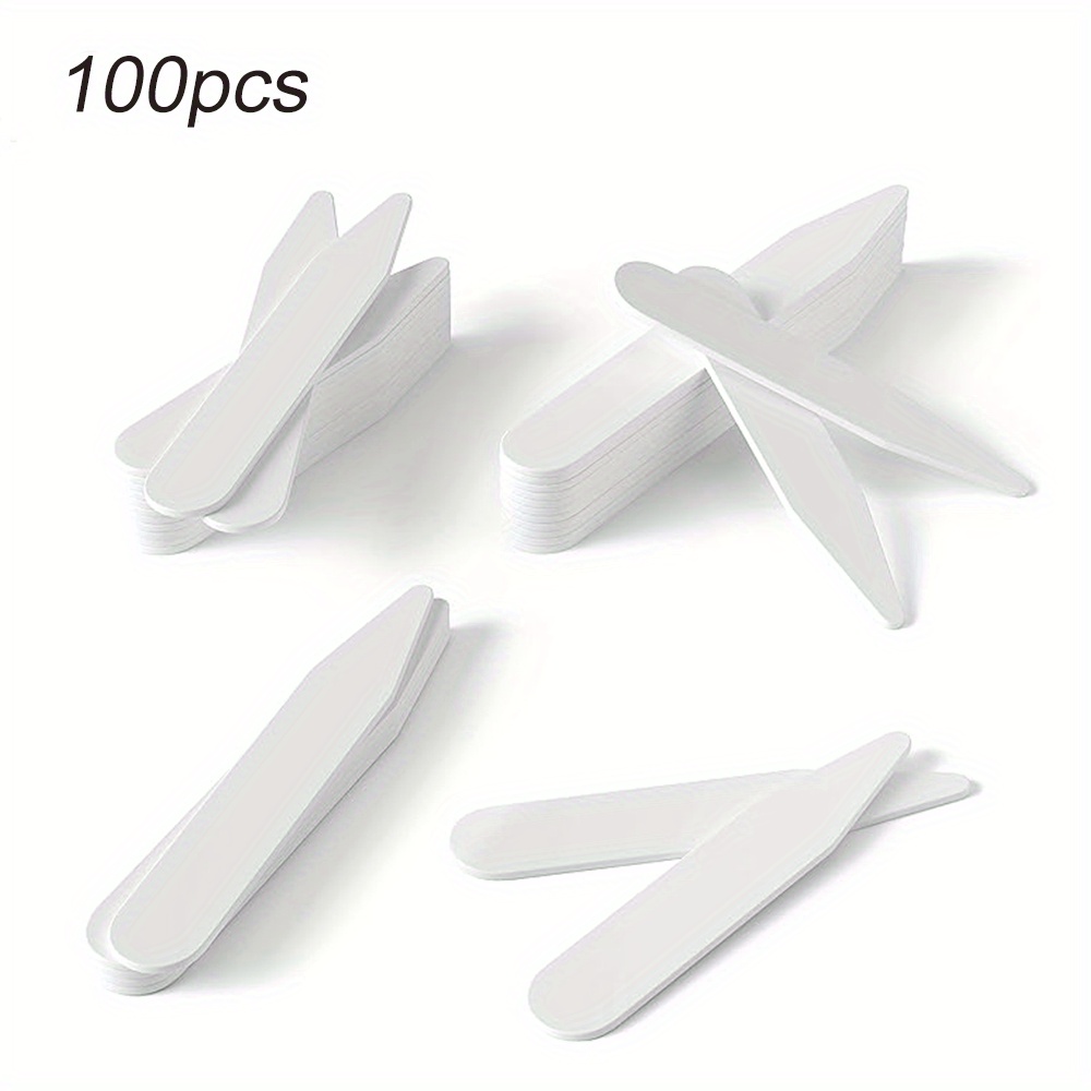 100Pcs PVC Shirt Collar Stays  – Men Accessories All Bewertung und Preis