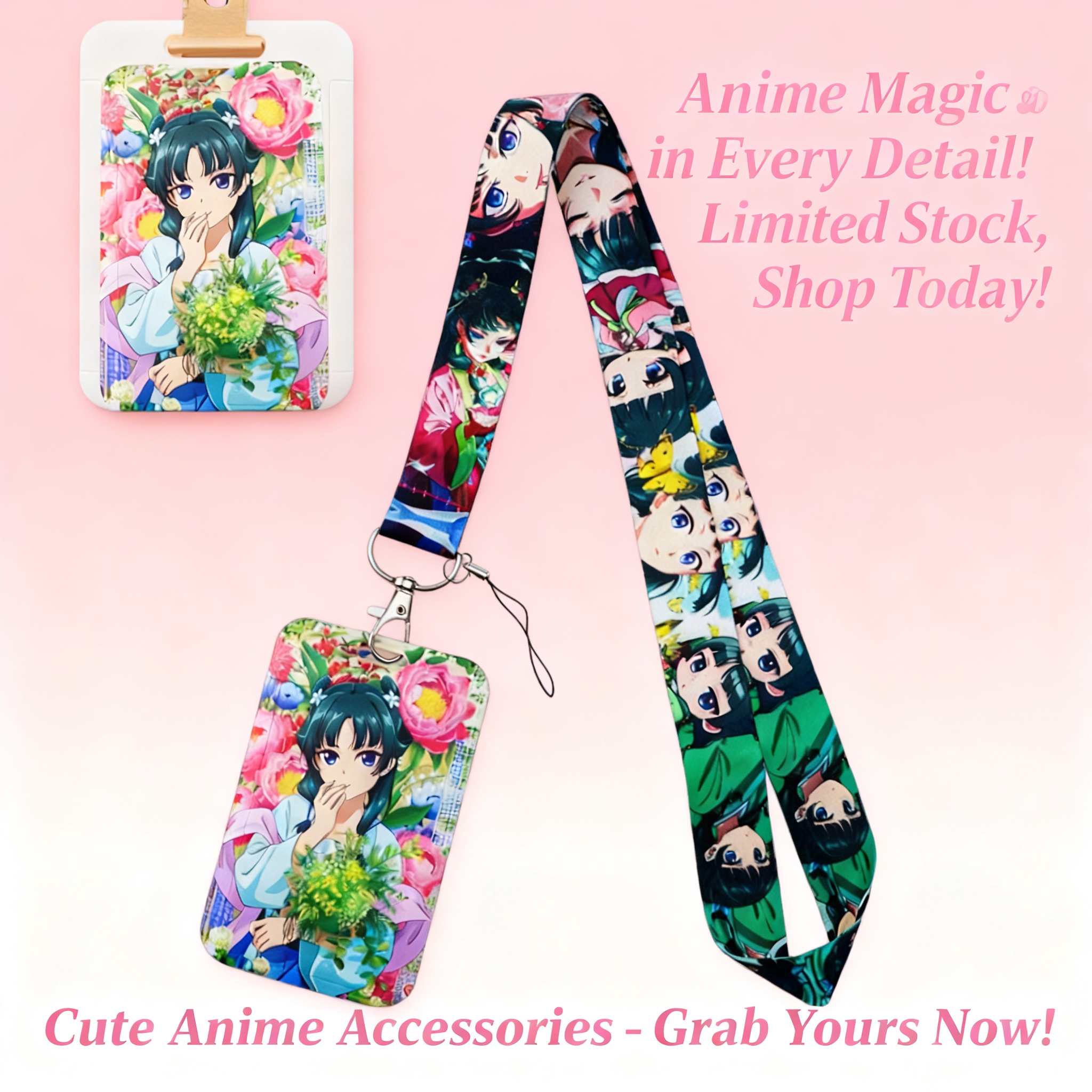 Cute Anime Girl Lanyard Neck S – Men'S Accessories Japan Bewertung und Preis