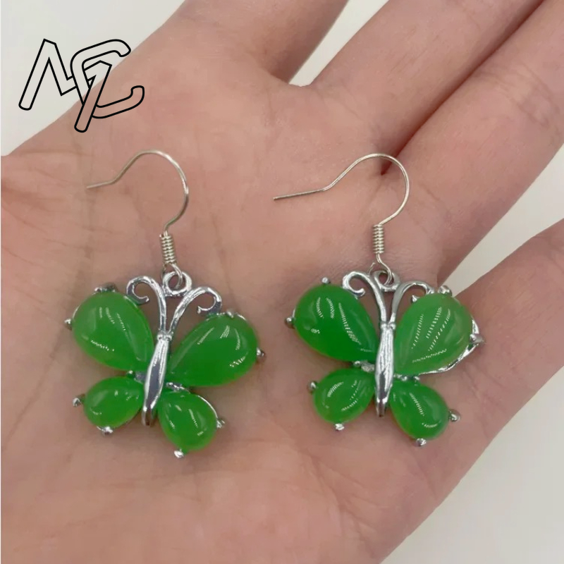S925 Silver Green Jade Butterf – Men Accessories Hand Bewertung und Preis