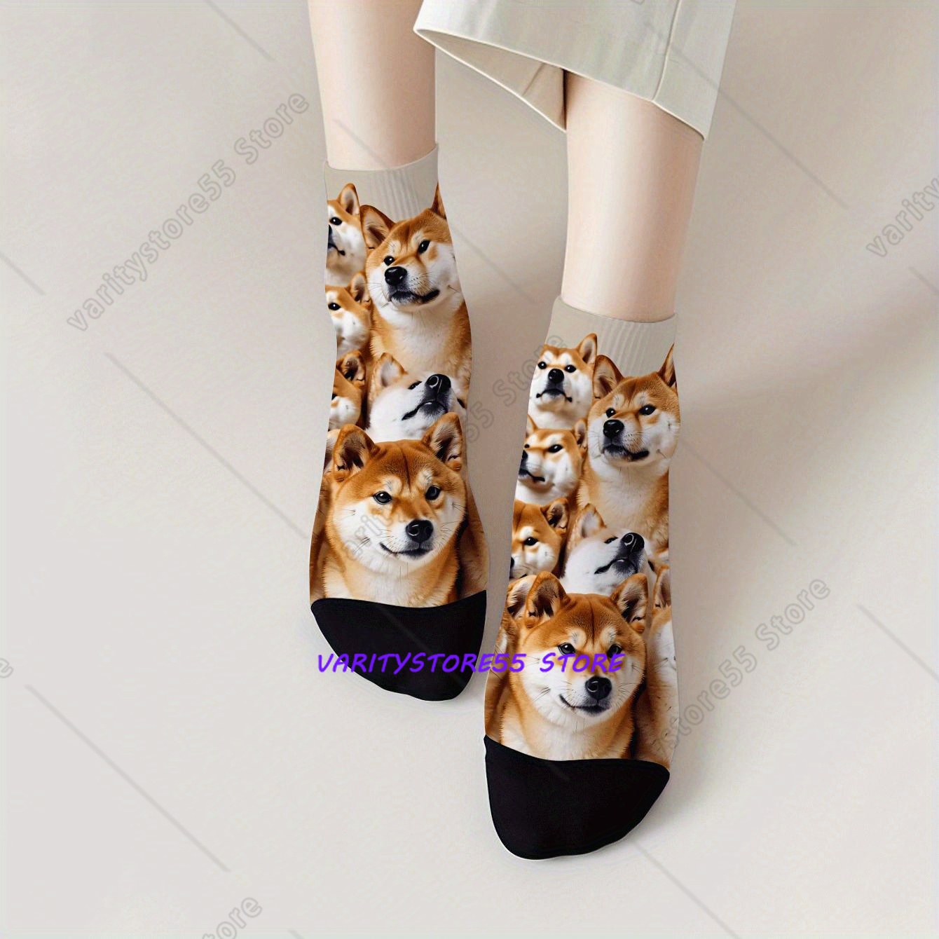 Cute Shiba Inu Print Ankle Soc – Men Accessories All Bewertung und Preis