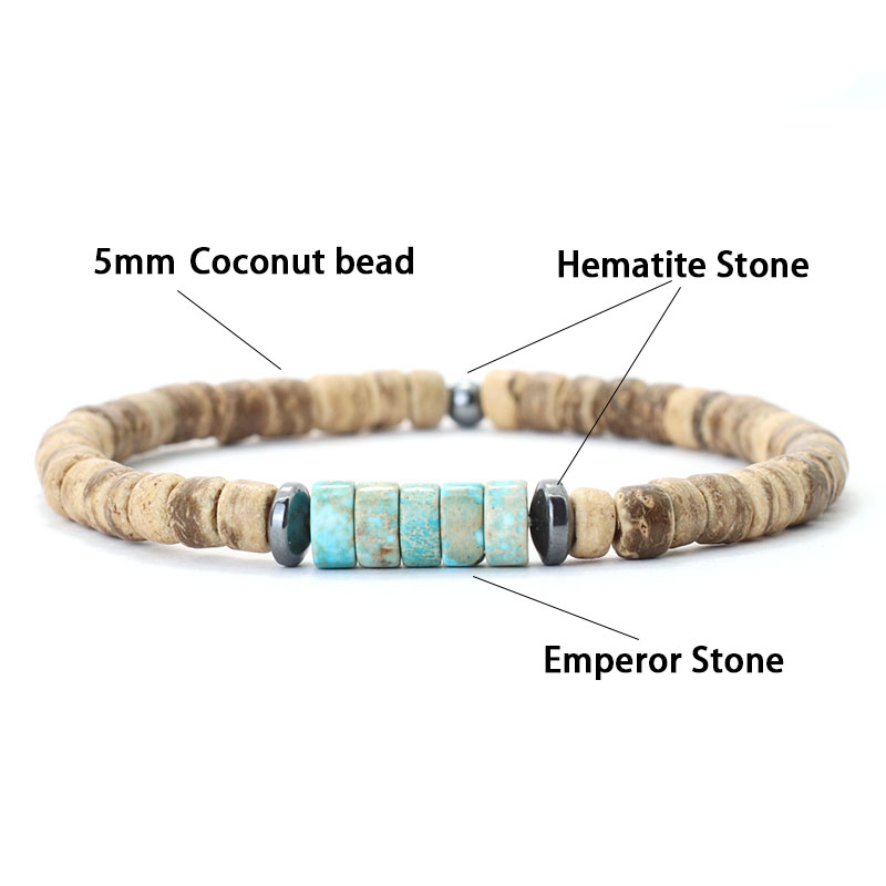 2Pcs Natural Coconut Husk Bead – Men'S Yoga Accessories Bewertung und Preis