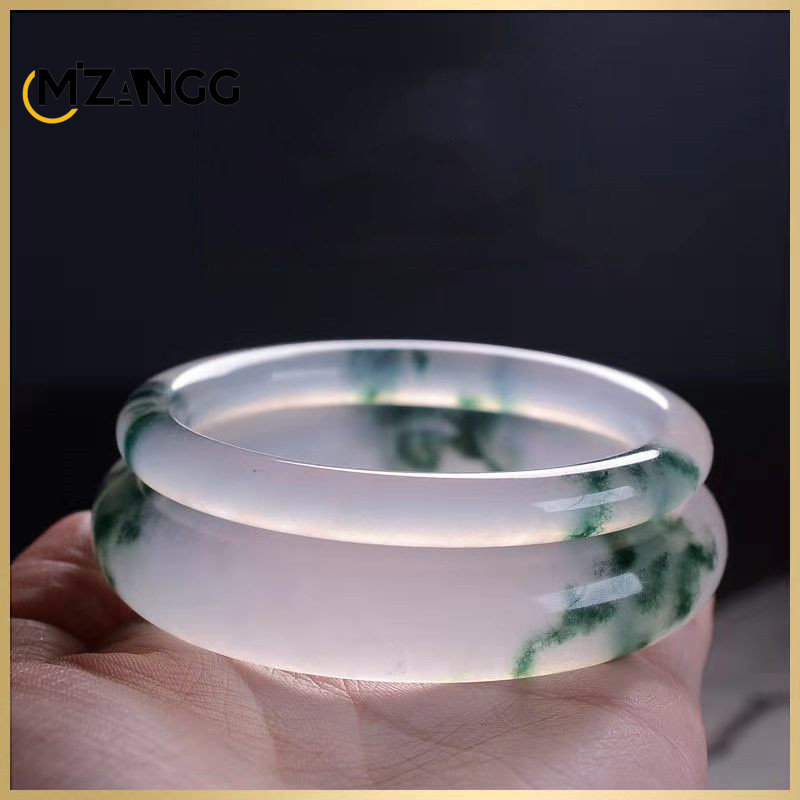 Natural Green Jadeite Bangle J – Men Accessories Hand Bewertung und Preis