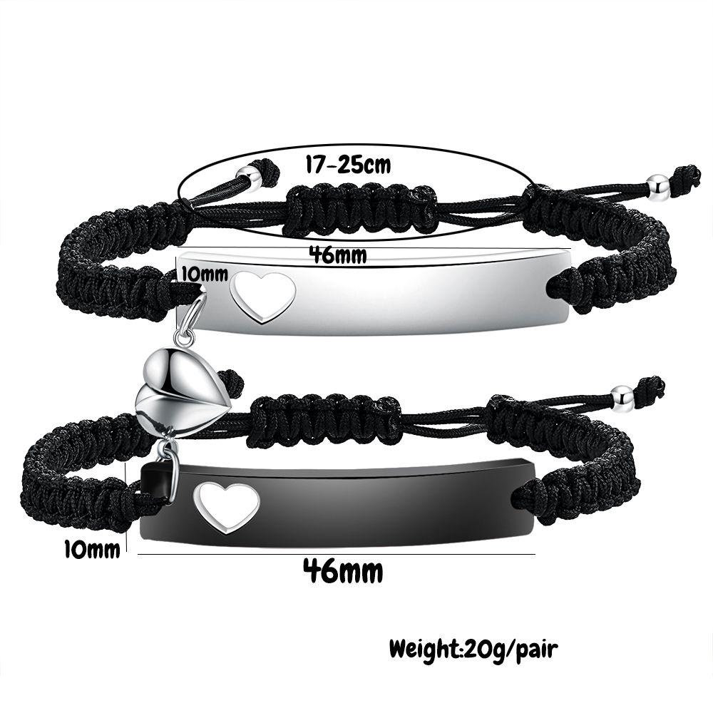 Custom Stainless Steel Couple  – Men Accessories All Bewertung und Preis