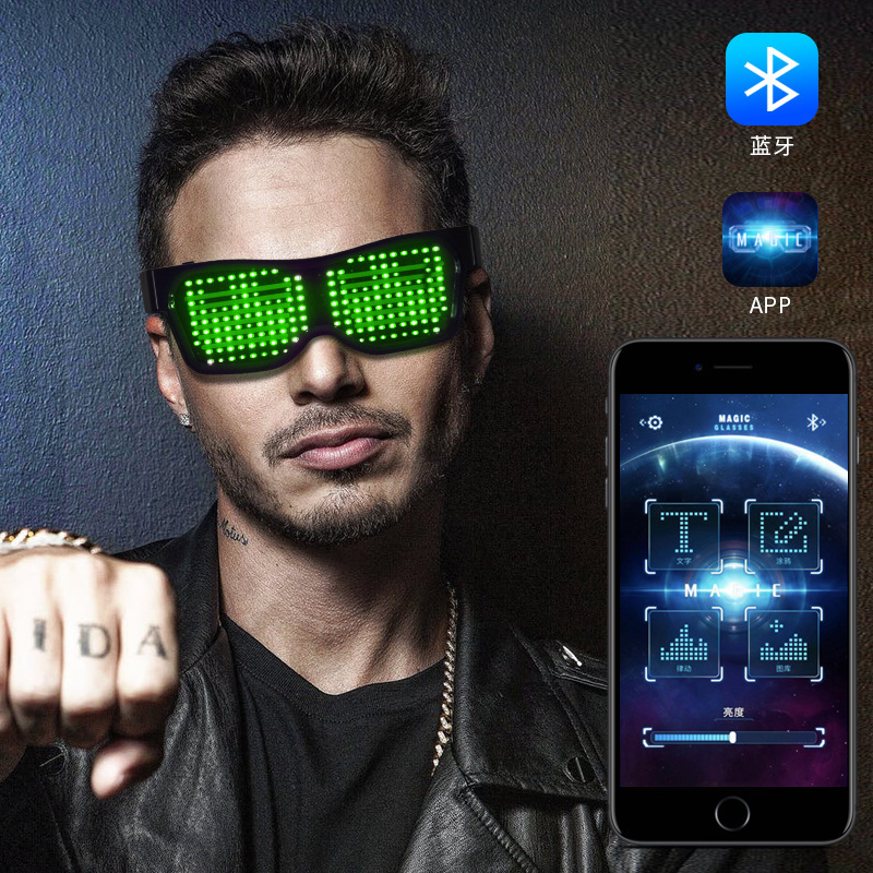 Adult LED Glasses Party Blueto – Men Accessories App Bewertung und Preis