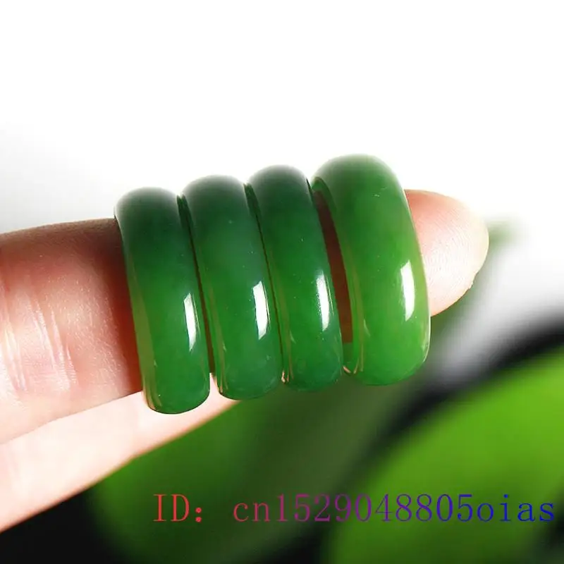Natural Green Hetian Jade Ring – Men Accessories Hand Bewertung und Preis